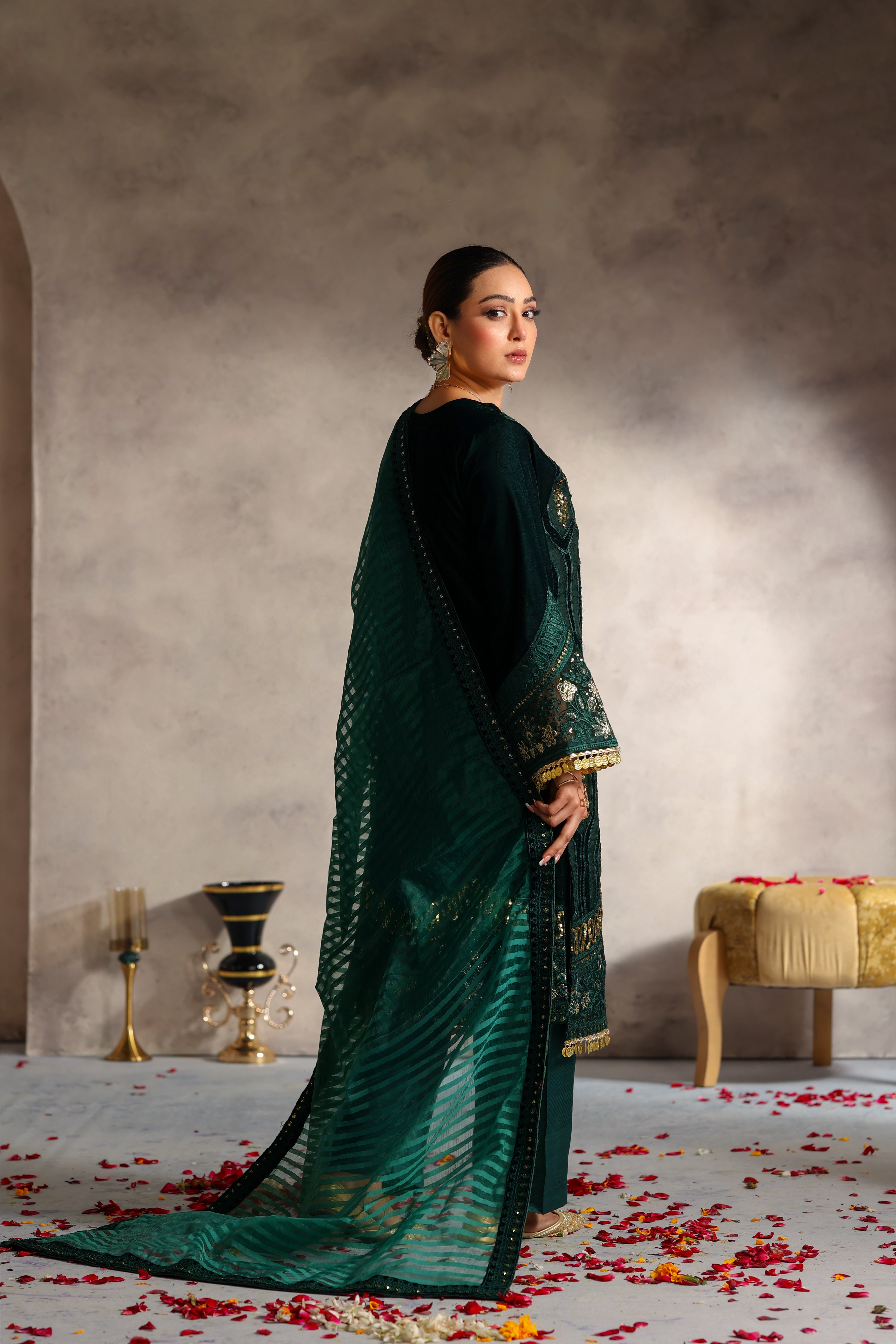 Afsheen Velvet Formal Suit - NFD-205